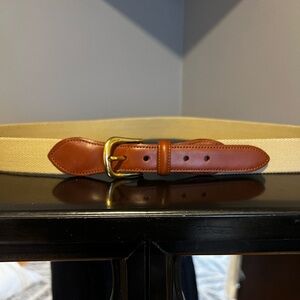 Coach Tan and Brown Leather Belt